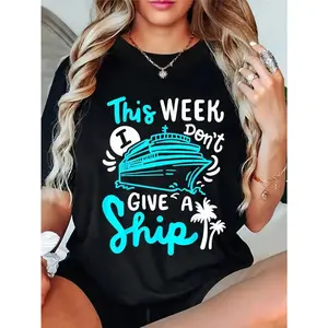 Cotton Unisex Cruising Vacation Essential Cruise Cruising Ship T-Shirt