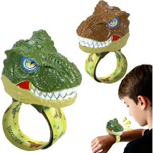 Dinosaur Walkie Talkies for Kids 2 Pack, Dinosaur Toys 3-12 Year Old Boy Birthday Gift, Adjustable Wrist Strap 1000FT Range for Outside, Camping, Hiking, Adventure, Inspires Imaginative Play