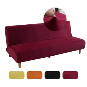 Solid Color Sofa Cover, 1 Count Elastic Sofa Slipcover, Dustproof Sofa Protector for Home Living Room, Sofa Protector for Three Seat Sofa, Couch Sofa Protector, Fashion Couch Protector, Sofa Couch Covers