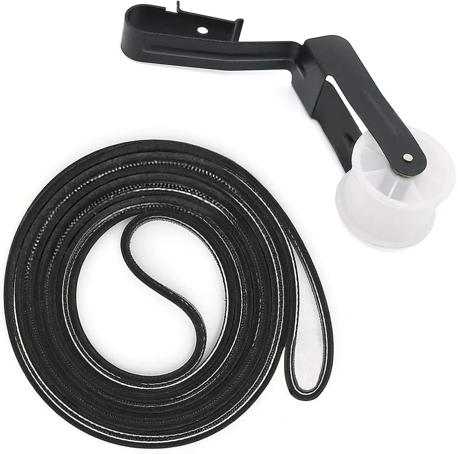 341241 691366 Dryer Drum Belt and Pulley Kit Compatible with Whirlpool, Kenmore - Replaces AP2946843, W10131364