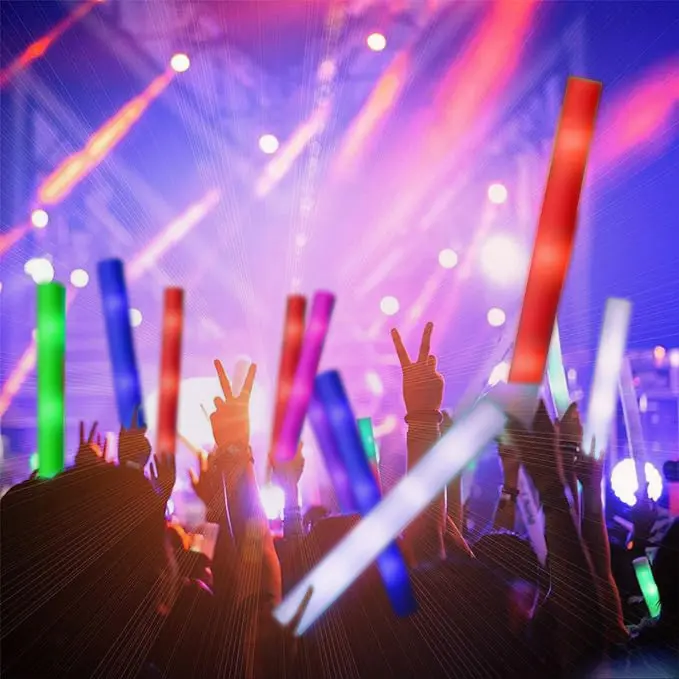 Summerwins 36Pcs Bendable Colorful Glow-in-the-Dark Glow Sticks, Festival Party Supplies, Green Disco Decor, Birthday Decor for Entertainment, Kids’ Gifts & Instant Party Mood Boosters, Vibrant