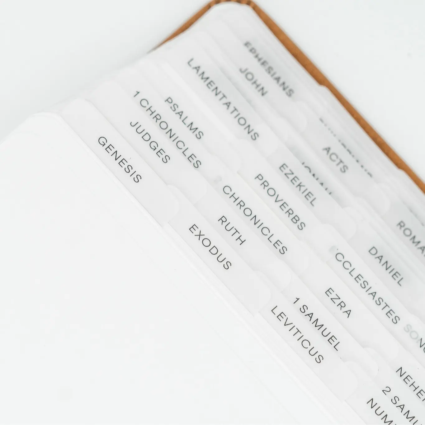 Portable Bible tabs | Cute Vellum paper Bible Tabs for Men & Women | Journaling Tabs for Bible | Boho Bible Tabs | Bible Book Tabs | Book navigator - Minimalist Bible tabs | Sticky Bible Tabs