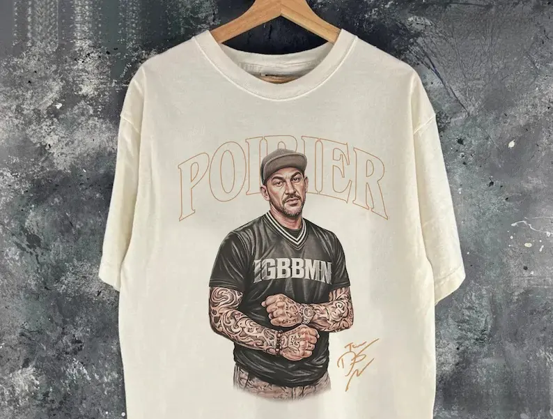 Women's Short-Sleeve Dustin Poirier IGBBMN Graphic Print T-Shirt - Relaxed Loose Fit, Unisex Streetwear, Sean Strickland "It's Gonna Be Bad My N***a" Viral Inspired Casual Comfortable Everyday Top