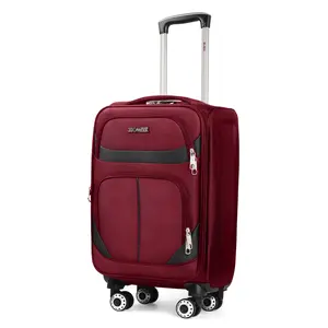 NEW YORK XPRESS Softside Carry On Luggage Lightweight Expandable Suitcase with Spinner Wheels for Easy Travel Ideal for Travelers