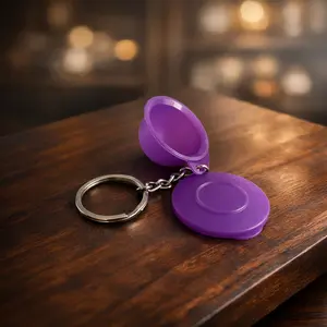 Purple Bowl Keychain