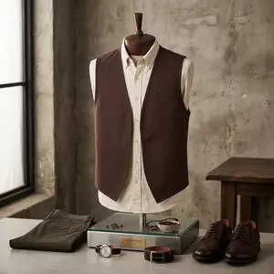 Unisex Victorian Style Peasant Vest - No Pocket Design Perfect for Volunteer Work Casual Wear Lightweight Comfortable Waistcoat for Daily Activities and Outdoor Events