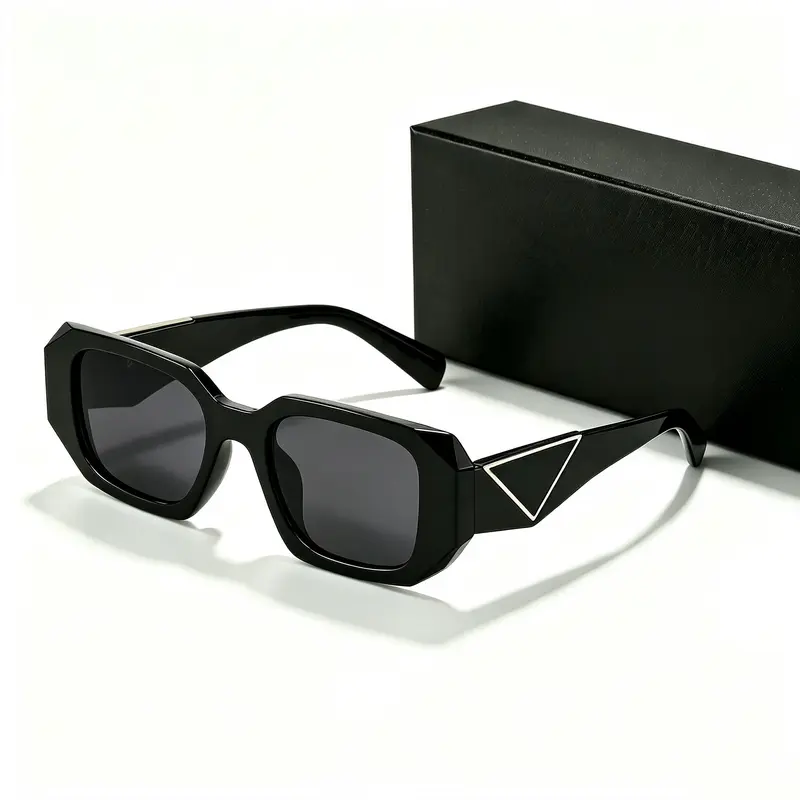 Trendy Retro Rectangle Sunglasses for Women Men Vintage Fashion Square Frame UV Protection Shades Versatile for Daily Wear and Vacations