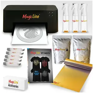 MagicLine ONE Complete HTF Printing Bundle - Includes Printer, Consumables for 100 Shirts