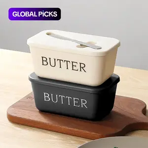 High-Quality Plastic Butter Dish and Knife Set Kitchenware, Food-Grade Butter Bowl Ideal for Home, Kitchen and Restaurant Use, Convenient Multi-Purpose Serving Tray and Utensil Set #GLOBAL PICKS
