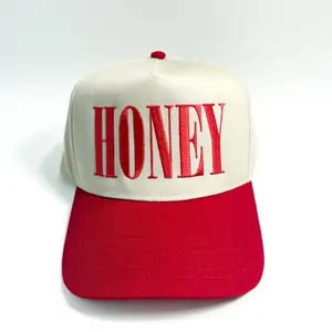Honey Hat, Embroidered Hat, Trendy Trucker Hat
