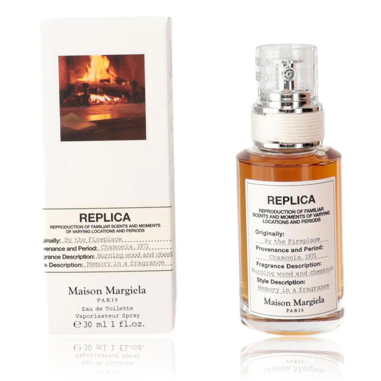 Maison Margiela Replica By The Fireplace 1.0oz EDT – Smoky Chestnut & Vanilla | The Ultimate Cozy Skin Scent