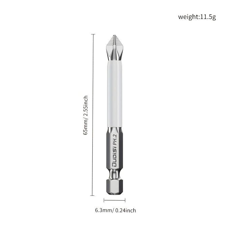 6pcs Non-slip Cross Drill, High-strength Magnetic Screwdriver Head, High Hardness, Impact Resistance, Electric Screwdriver Tool Set Hand Drill Rotary Screwdriver.