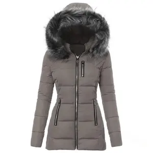 Women's Winter Windproof Warm Down Coats - Waterproof Thicken Hooded Fashion Puffer Jacket, High-Quality Down Filling for Maximum Warmth, Windproof & Waterproof Outer Fabric, Adjustable Drawstring Hood, Thickened Lining, Multiple