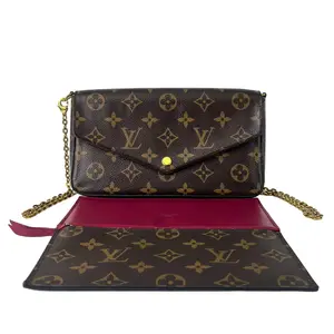 Pre-owned Louis Vuitton Leather Crossbody Bags Monogram Felicie Crossbody Bag