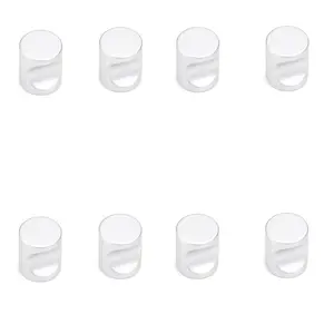 8 Round Cabinet Knobs, Modern Minimalist Style, Comfortable Grip, Easy Installation, Suitable for Drawer Handles, Vanity, Bathroom Cabinets
