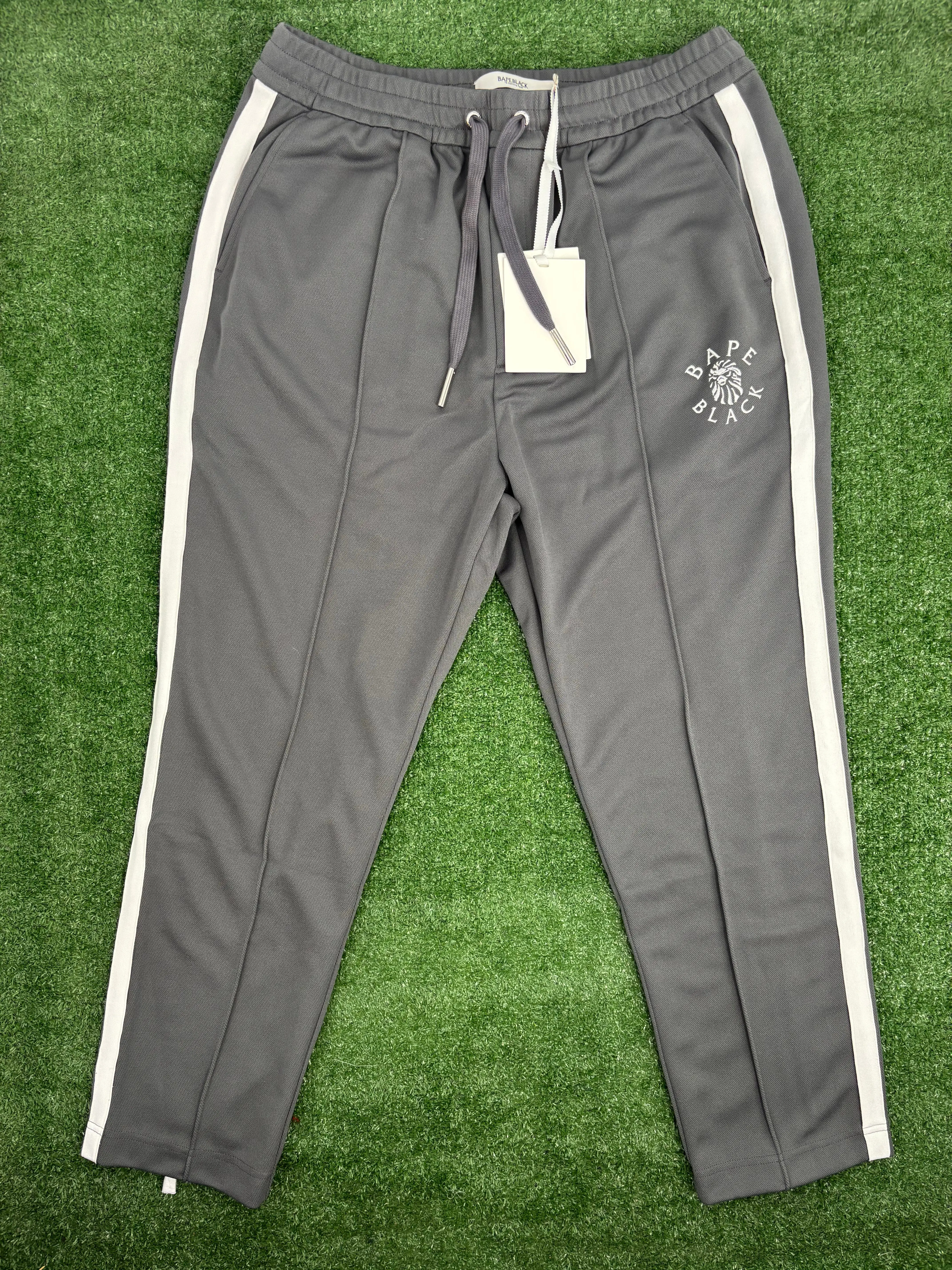 BAPE Black Japan Grey Track Pants Size XL (MSRP: $428.50)