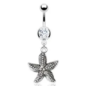 Vintage Starfish Belly Button Ring