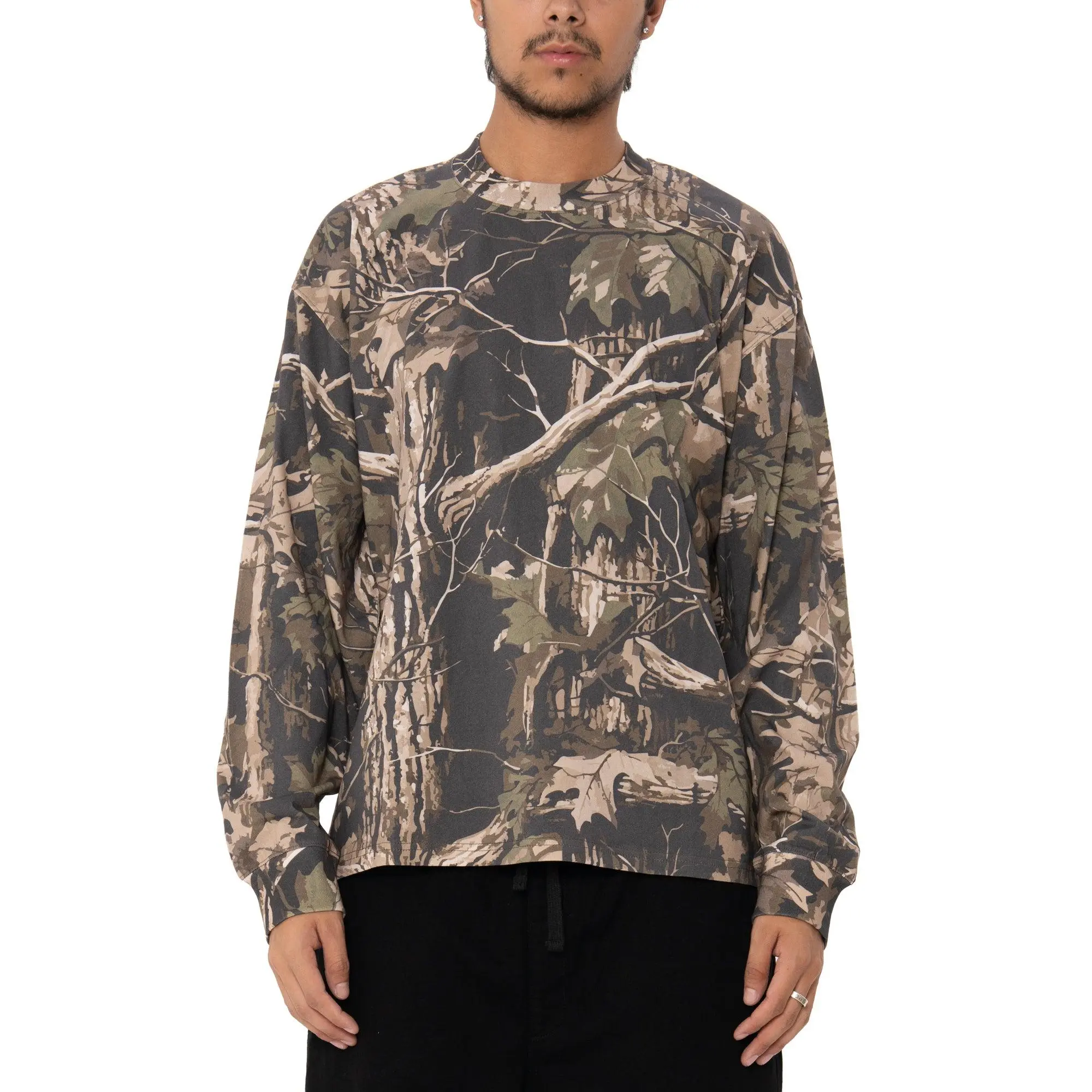 Pro Club Men's Heavywide Fit Long Sleeve Tee, Soft Heavyweight Cotton Streetwear Top with a Relaxed Boxy Fit & Tight Collar, Menswear