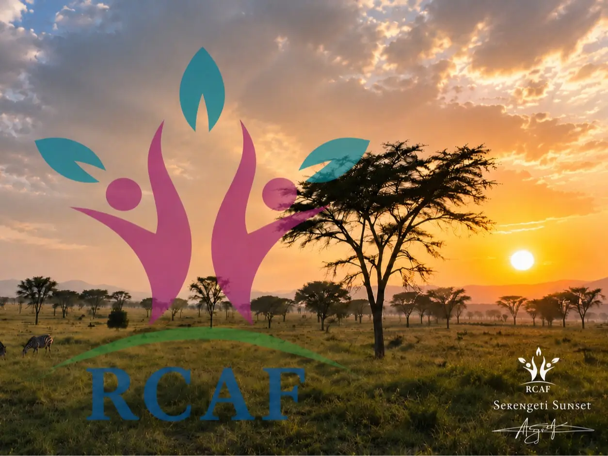 Serengeti Sunset - African Landscape Canvas Wall Art