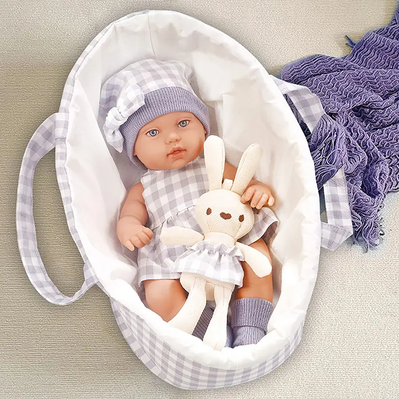 12-inch Reborn Baby Doll with Matching Outfit，Paired with Sleeping Bag and Little doll， Halloween/Thanksgiving / Christmas gifts Realistic Rebirth Doll Cute Dolls