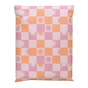 Sunny Check Sunshine Poly Mailers Size 14x17 Summer Shipping Bags