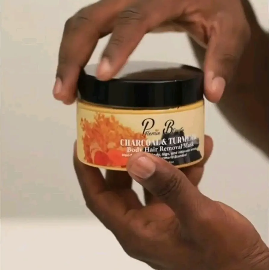 Hair Removal Mask Charcoal and Tumeric