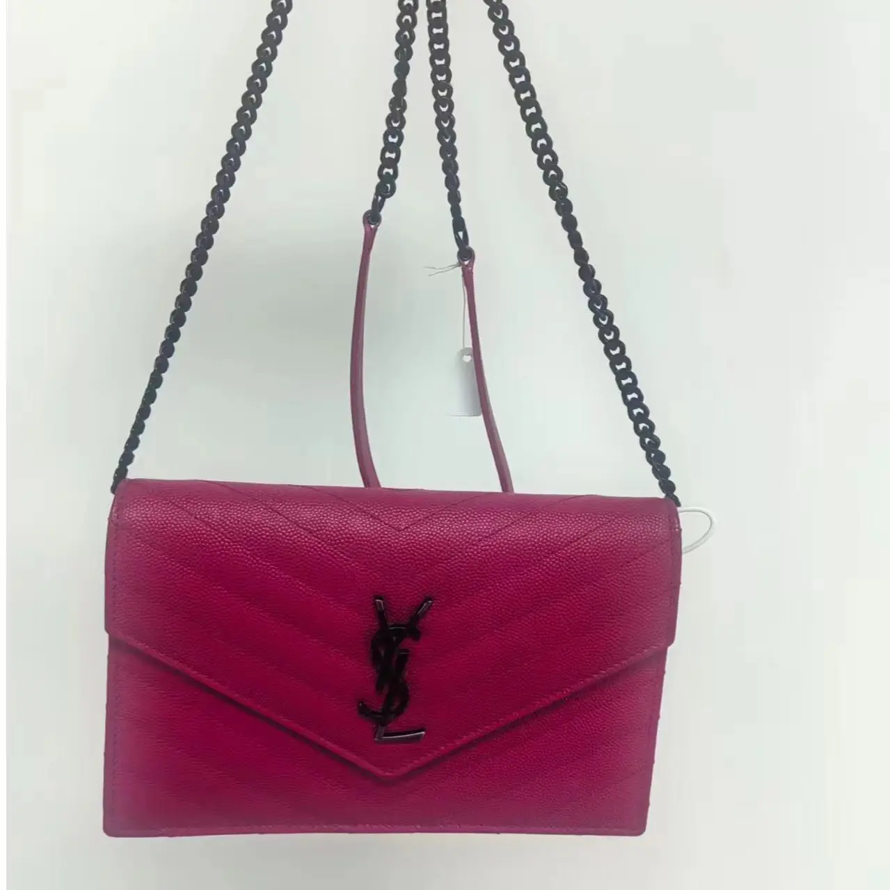 Pre-owned Yves Saint Laurent YSL Cassandra Wallet On Chain (WOC)8004