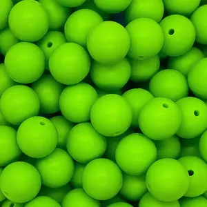 Green Silicone Beads