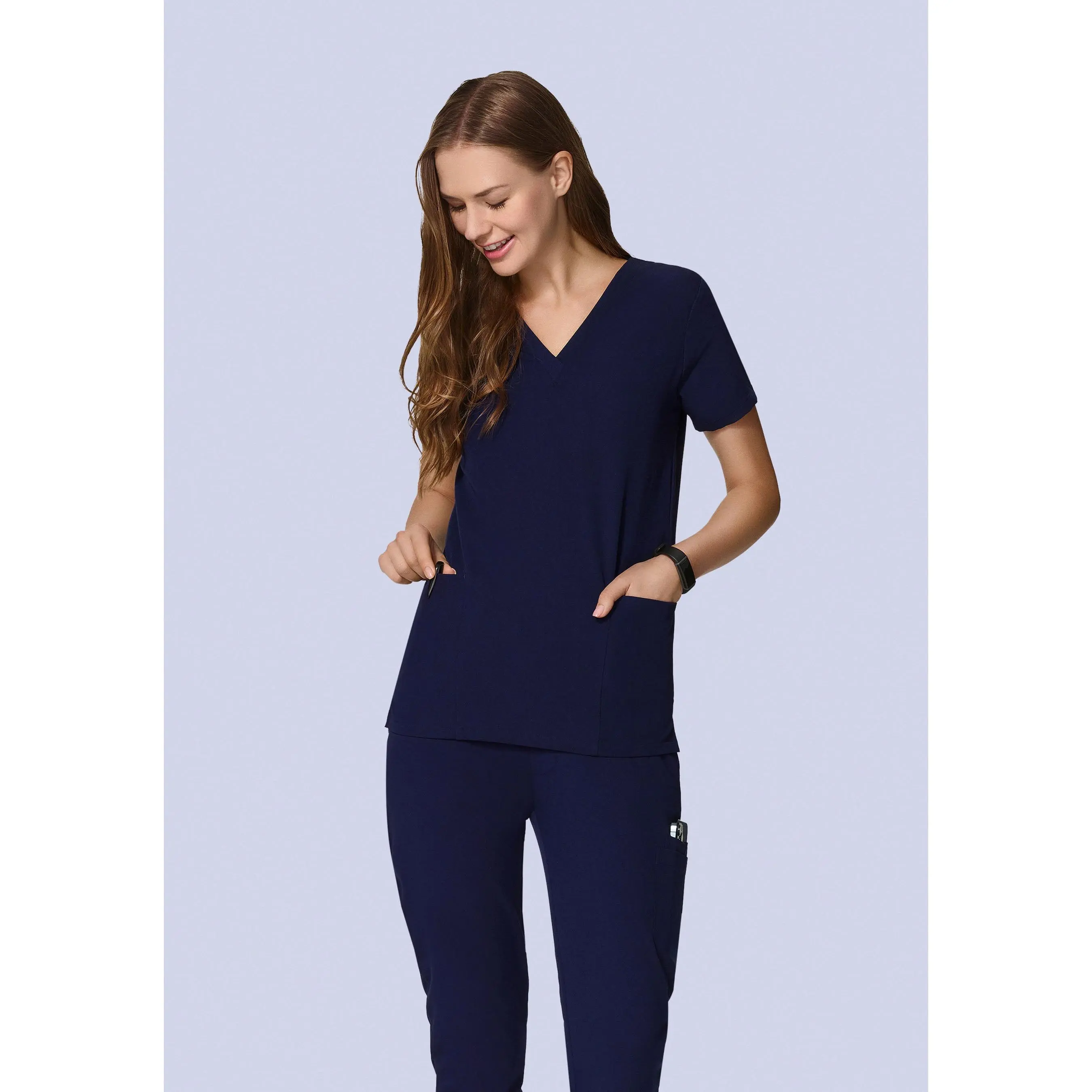 6 Pocket Top Navy