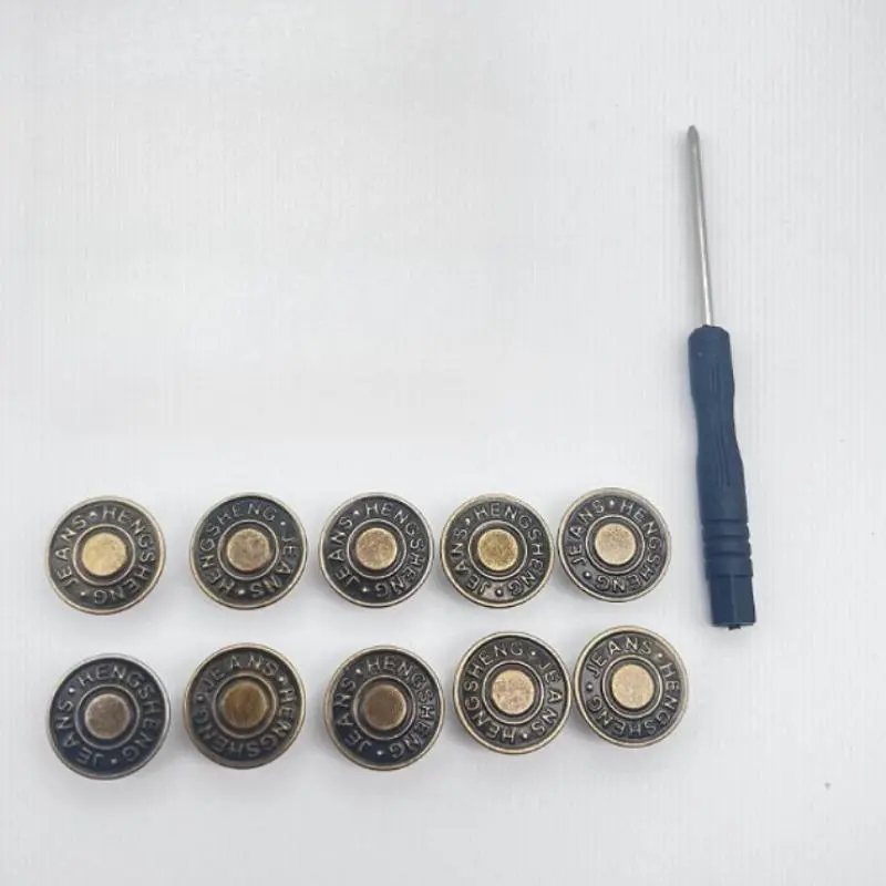Adjustable and detachable non-sewn denim button - Durable, suitable for denim clothing, pants, Apparel and accessories, clothing accessories, Sewing Accessories | Adjustable button | Durable button | Casual button