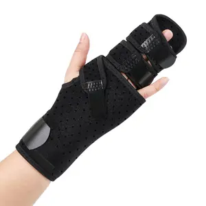 Right Hand Black Trigger Finger Splint Support For 2-3 Fingers, Including Middle Index Little Or Ring Finger Effective Relief For Trigger Finger Hand Contracture Healthcare Tool