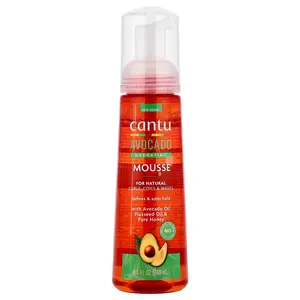 Cantu Avocado Hydrating Mousse, For Natural Curls, Coils & Waves, 8.4 fl oz (248 ml)