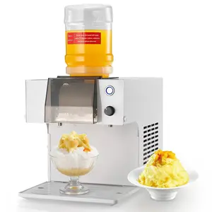 Snowflake Ice Machine With 132 Lbs Per 24 Hours Ice Maker, Ice Shaver With Stainless Steel Blade, Electric Snow Cone Maker With 0.48 Gallon Tank, 90 Seconds Fast Pre-Cooling, Ideal For Home Use And Small Gatherings