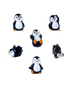 6-Piece Penguin Theme Shoe Charms Set, Shoe Embellishment Set, Cute Cartoon Accessories for Sandals and Slippers Decoration, Perfect Gift for All Seasons