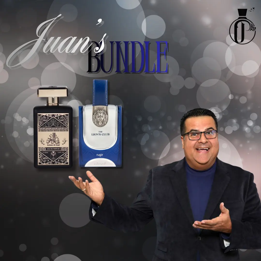 Juan's Bunldle | Ashek Al Oud + Club De Lion Rugir | Mens Fragrance | 100 ML - 3.4 0z | Eau De Parfum | Bergamot- Pink Pepper & Citrus