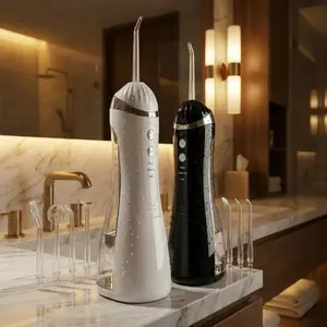 Cordless Rechargeable Water Flosser Portable Oral Irrigator 3 Modes 4 Jet Tips IPX7 Waterproof Oral Cleaning Device For Home Travel Daily Oral Care#WaterFlosser #OralCare #TravelGadget #DailyCare #PortableGadget #OralCleaning