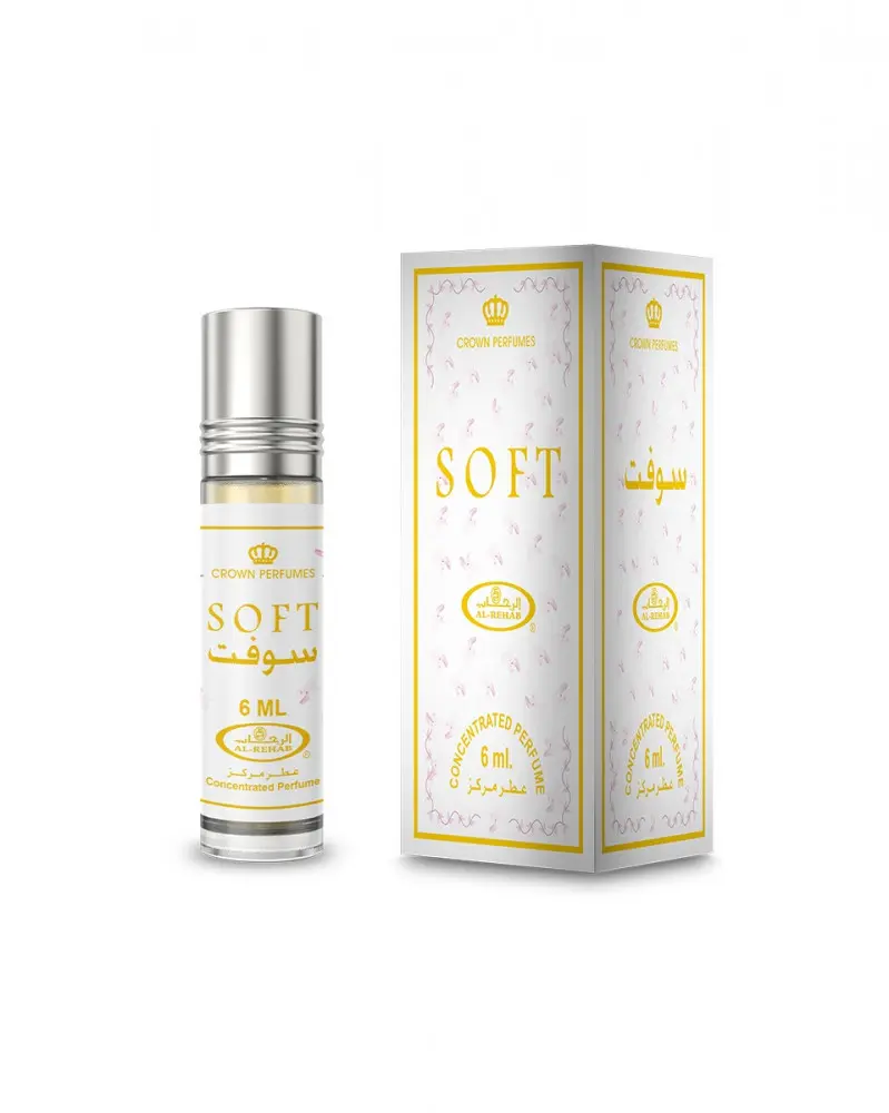 Al-Rehab Soft Long-Lasting Essential Perfume Oil (Roll-On) for Women – 6 ml (0.2 fl oz)