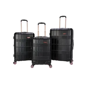 Jewel Plaid Luggage Collection in Black