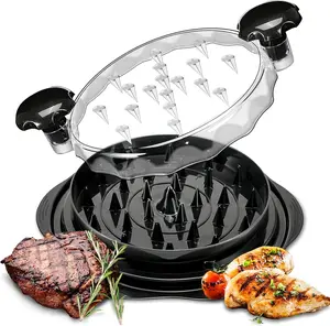 Chicken Shredder, Large Chicken Breast Shredder Tool Twist, Easy To Use Meat Shredder - Ergonomic Handle, Anti-Slip, Transparent Lid, Dishwasher safe, Heat resistant, BPA Free Kitchen Utensils