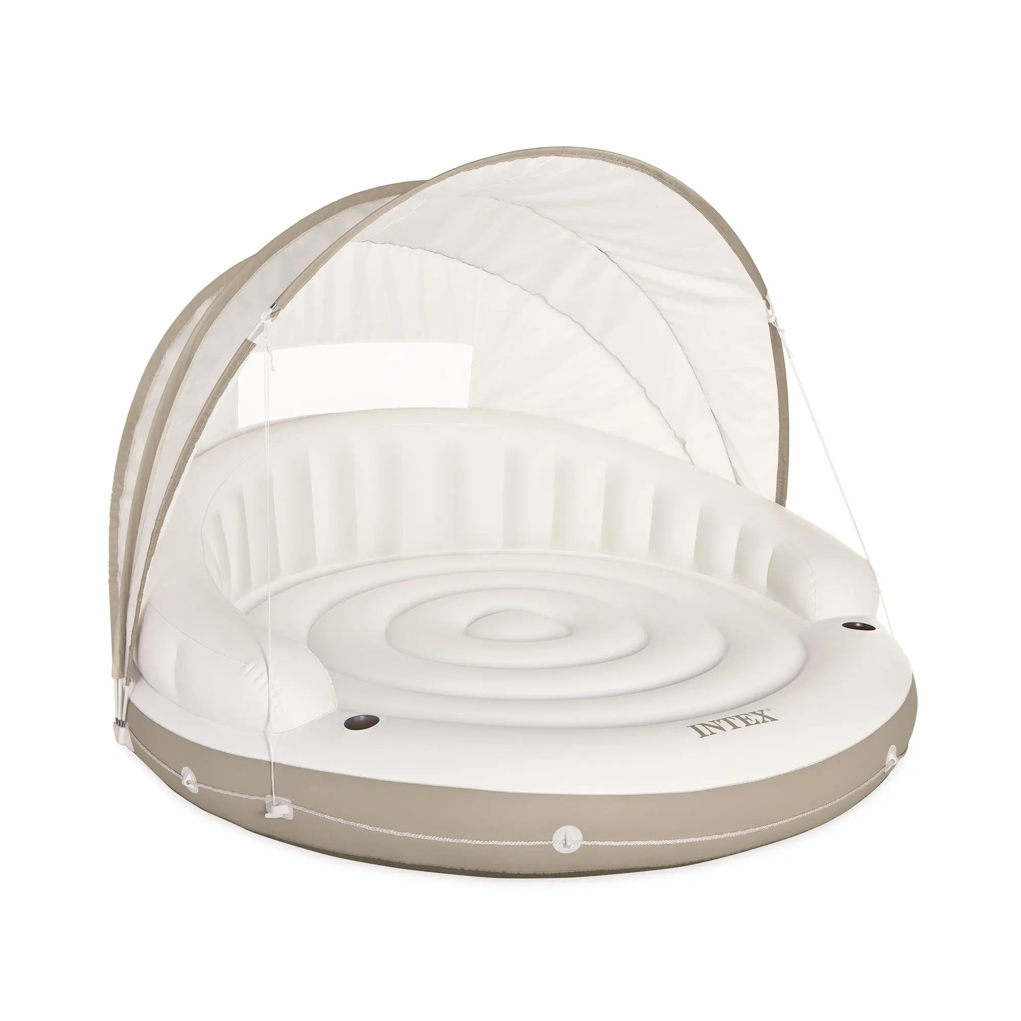 Intex Inflatable Canopy Island Float Lounge, 78.5" x 59"