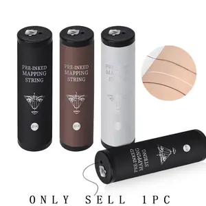Precision Eyebrow Tattoo Kit, Microblade Brow Mapping Tool, Pre-Colored Elastic Thread Set, Nylon Material, Ideal for Accurate Application