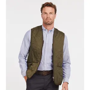Barbour Polarquilt Liner Vest with Tartan Lining for Men - Slim-Fitting Waistcoat with Zip-In Liner for Spring, Fall, and Winter - Gilet, Menswear