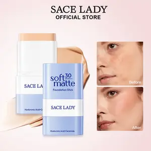5-in-1 Foundation Stick SPF30 PA+++ Full Coverage Matte Concealer & Contour, Waterproof Long Lasting Moisturizing Makeup Stick