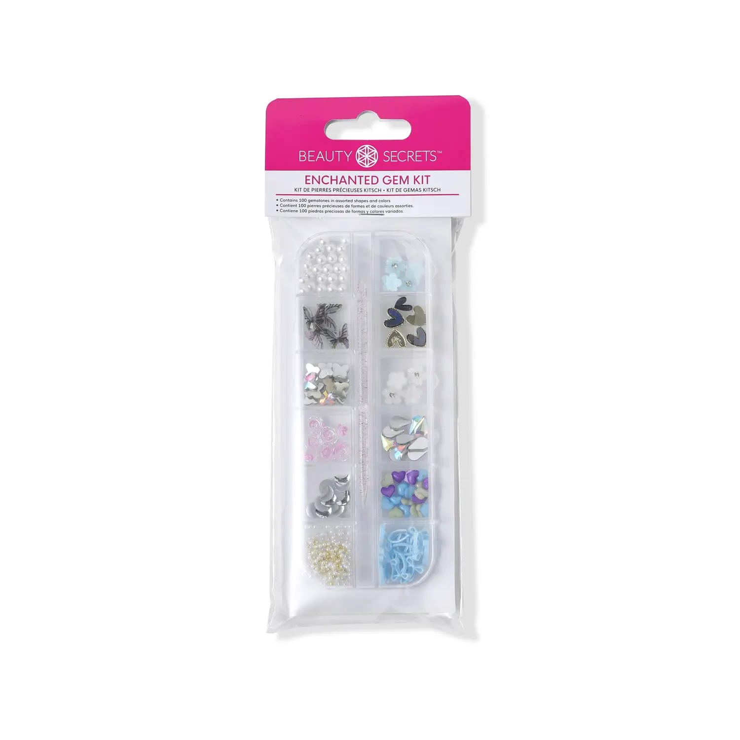 Beauty Secrets Enchanted Gem Kit, Pearl Rhinestone, Rhinestone Decorated Heart Beauty Secrets Enchanted Gem Kit, Pearl Rhinestone, Rhinestone Decorated Heart
