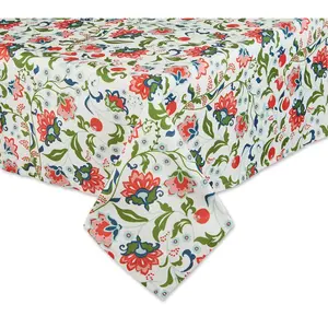 Design Imports 60" x 84" Garden Floral Outdoor Tablecloth
