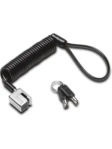 Kensington K68138WW Portable Keyed Cable Lock for Surface Pro & Go, Black
