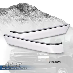 Grille Molding Panel Filler Trim Chrome Set Fit For 03-2007 Chevrolet Silverado