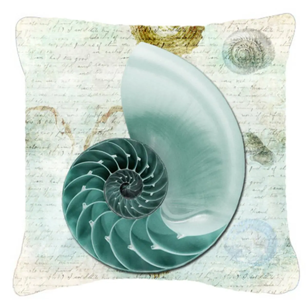212 MAIN Shell-Inspired Standard Pillow, 18x18 in., Heavyweight Sunbrella Fabric, Fade Resistant, Stain Resistant, Machine Washable, for Indoor & Outdoor Use