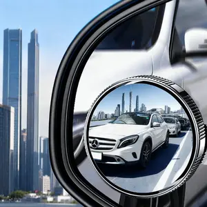 Joytutus 2 Counts Car Blind Spot Mirror Rearview Mirror with Rain Cover Multifunctional 2-in-1 Rain Shield for Enhanced Visibility & Safety on Rainy Days