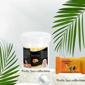 BYENBLAN Papaya Dark Spot Remover Set, Hydrating Moisturizer Face Cream and Exfoliating Soap for Radiant, Smoother Skin